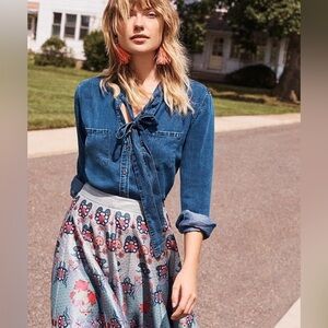 Rails Blue Button Down Shirt